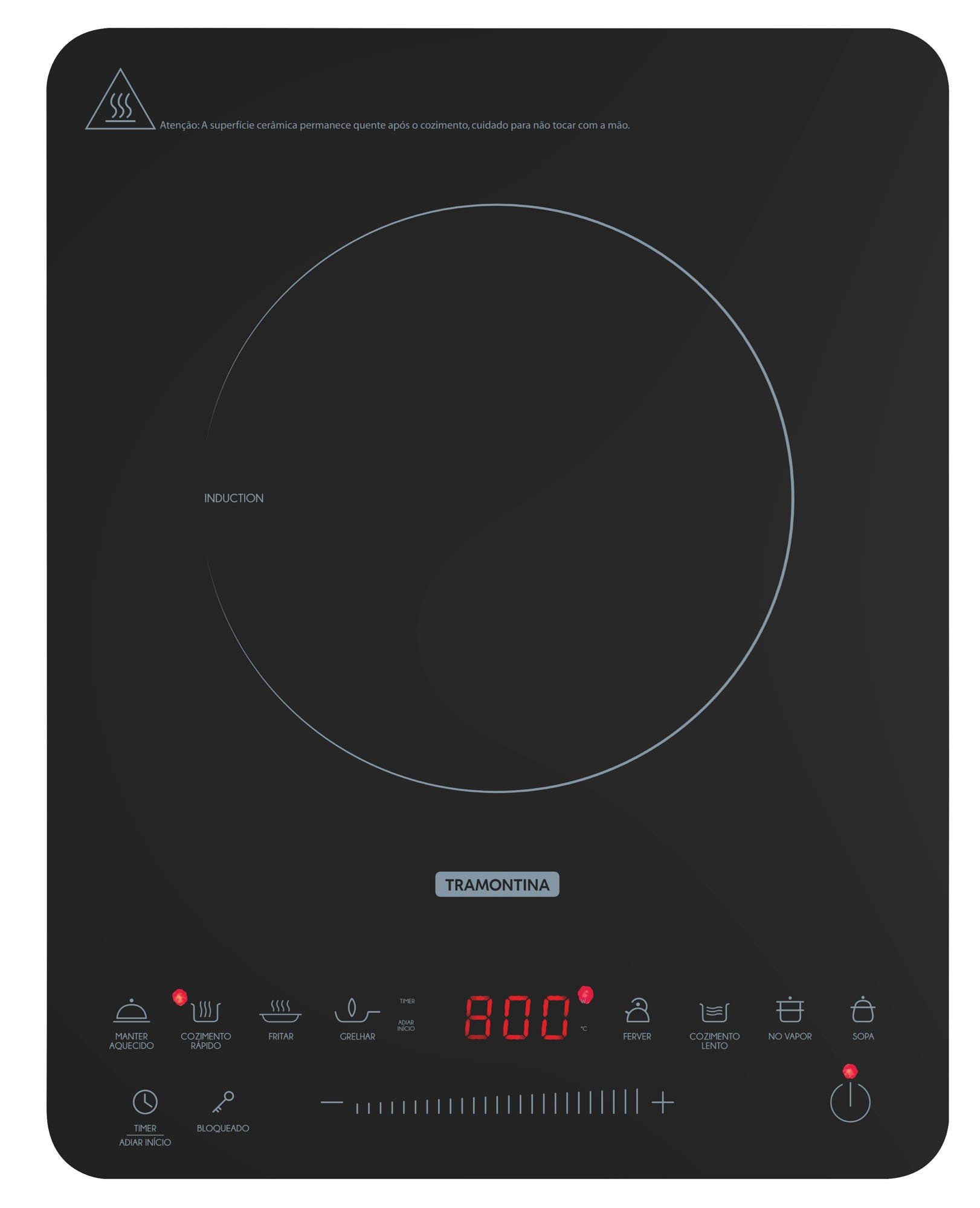 Cooktop Portátil por Indução 1 boca Slim Touch EI 30 - 110V / 127V