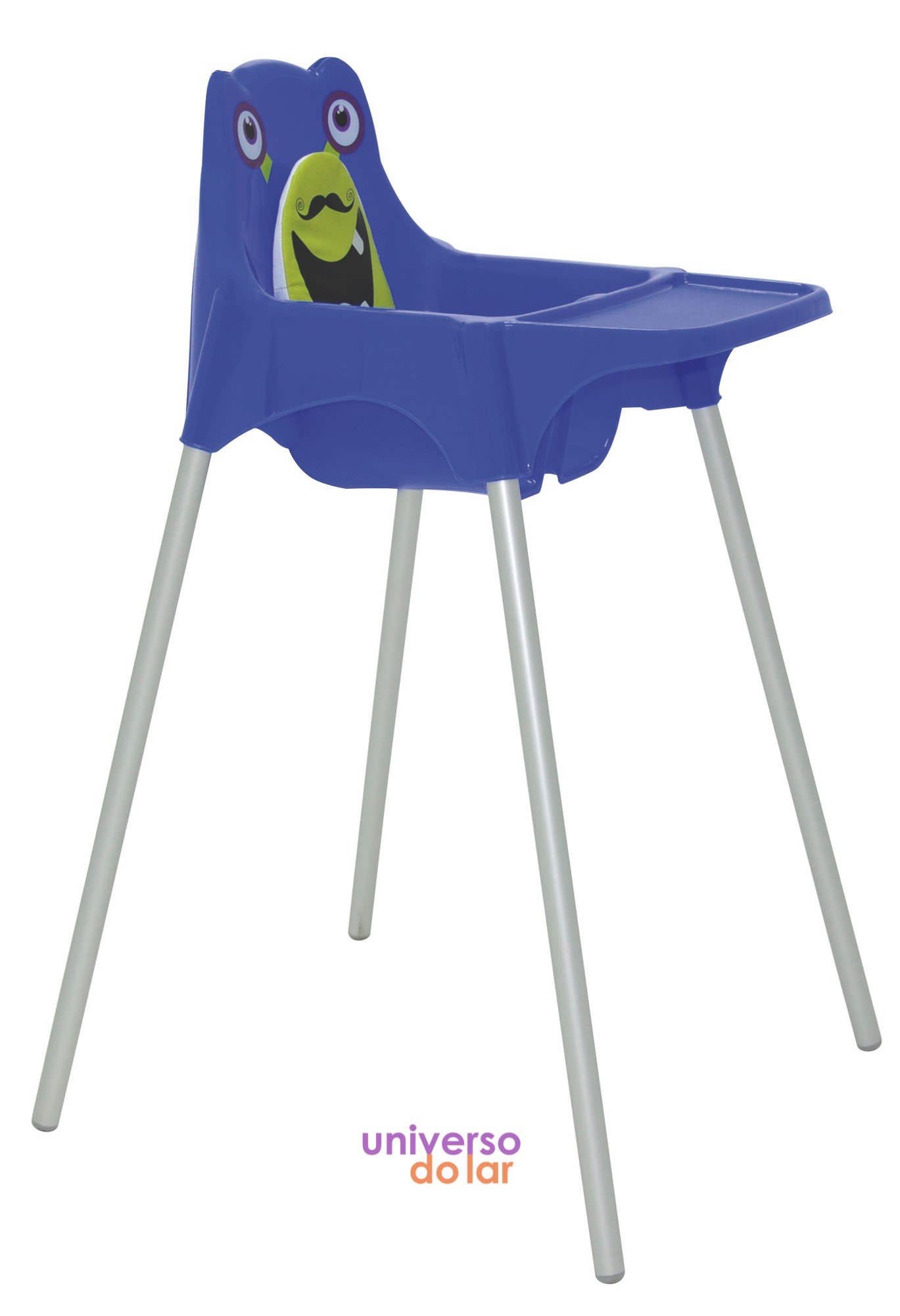 Cadeira Infantil para Refeição Monster Alta em Polipropileno - Azul