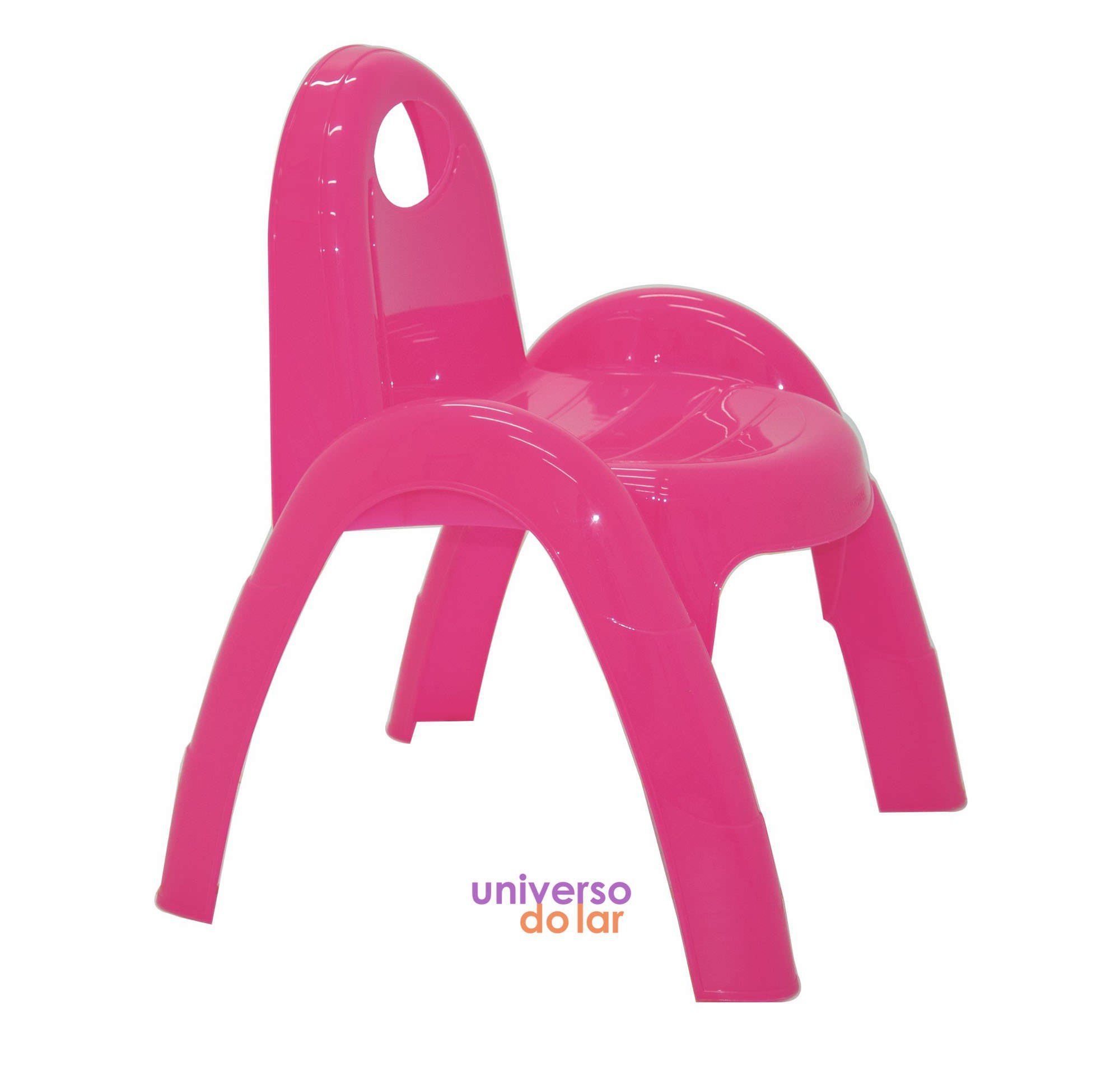 Cadeira Infantil Popi em Polipropileno - Rosa
