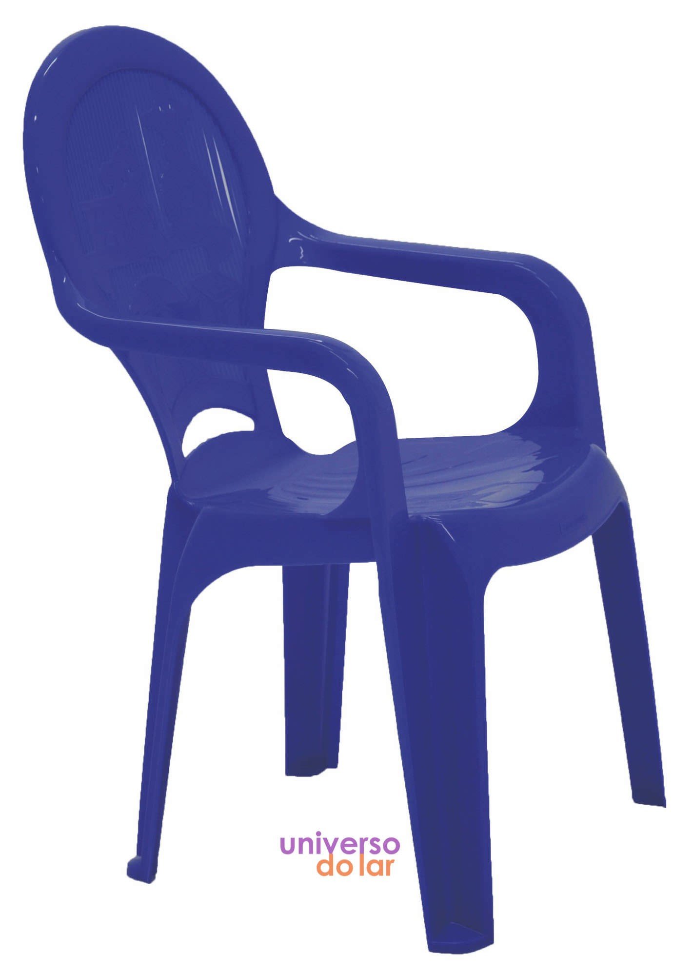 Cadeira Infantil Catty em Polipropileno Estampado - Azul