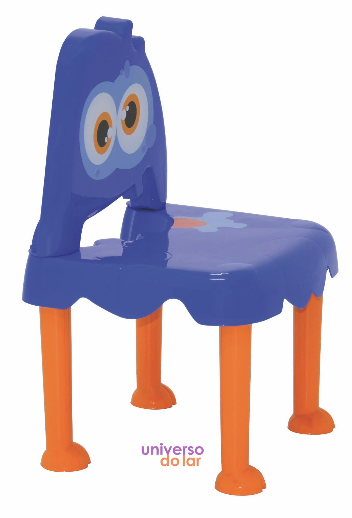 Cadeira Infantil Monster em Polipropileno - Azul