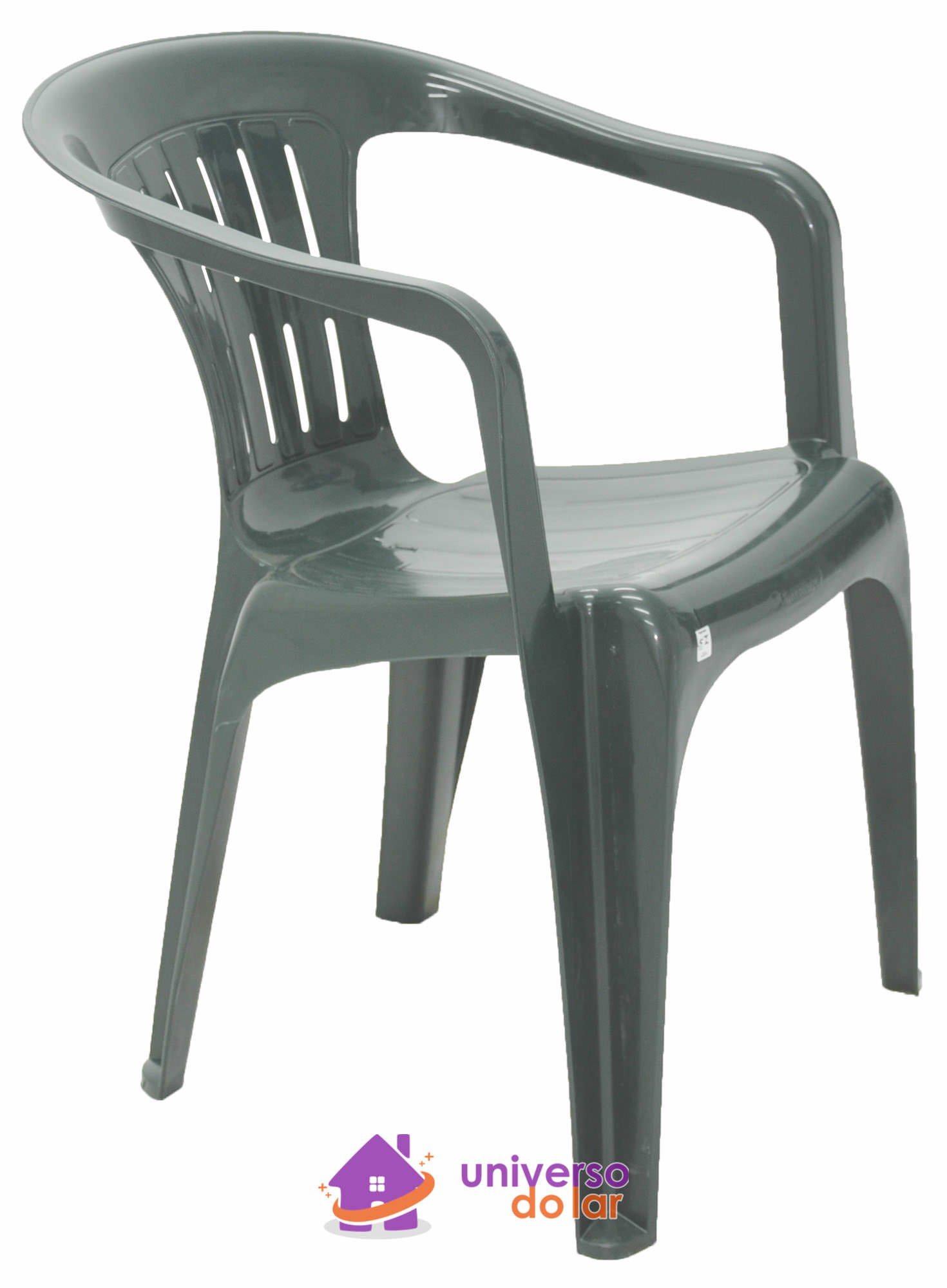 Cadeira Atalaia Basic com Braços em Polipropileno Verde