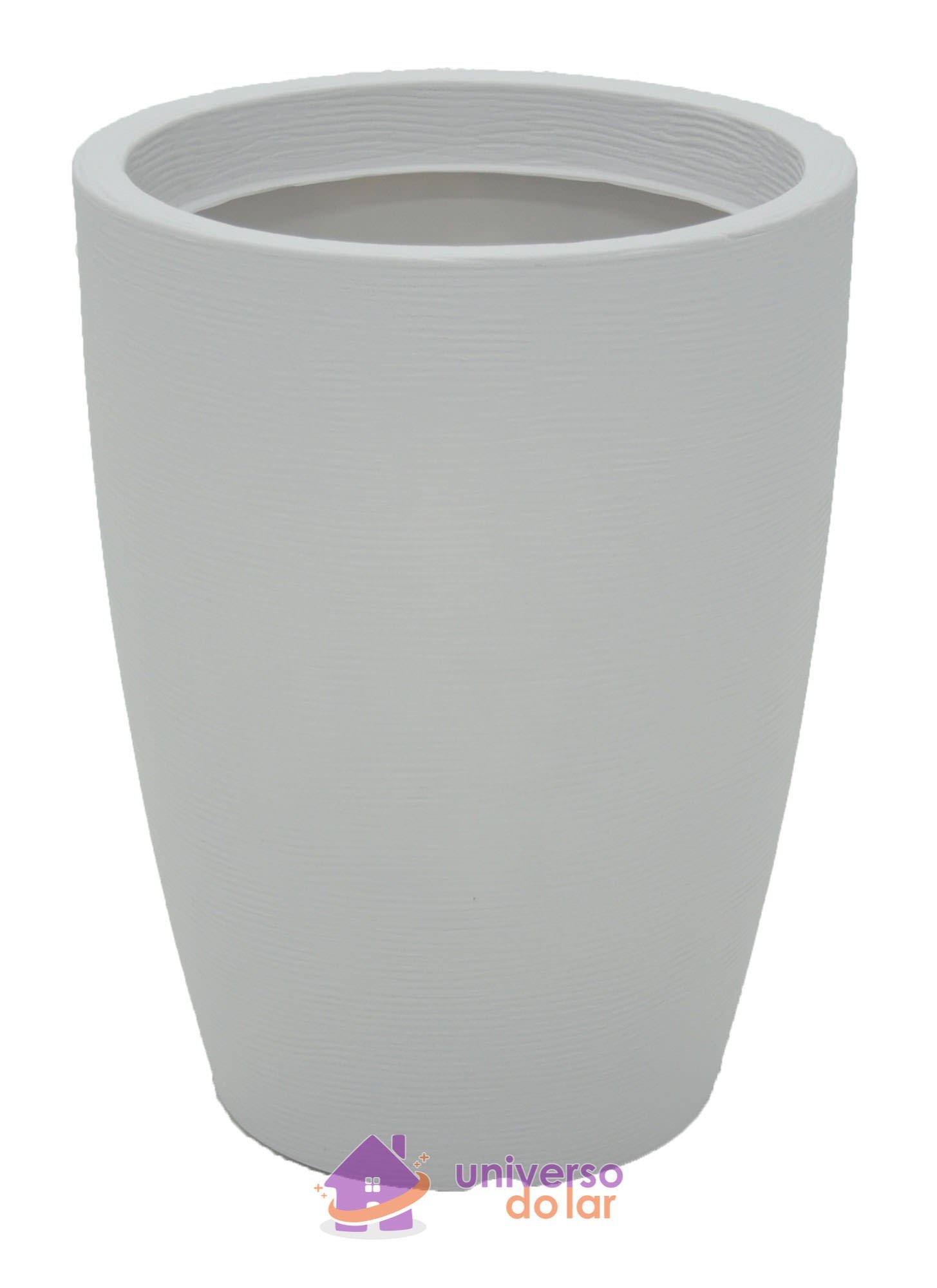 Vaso Thai Basic em Polietileno Branco 48 cm