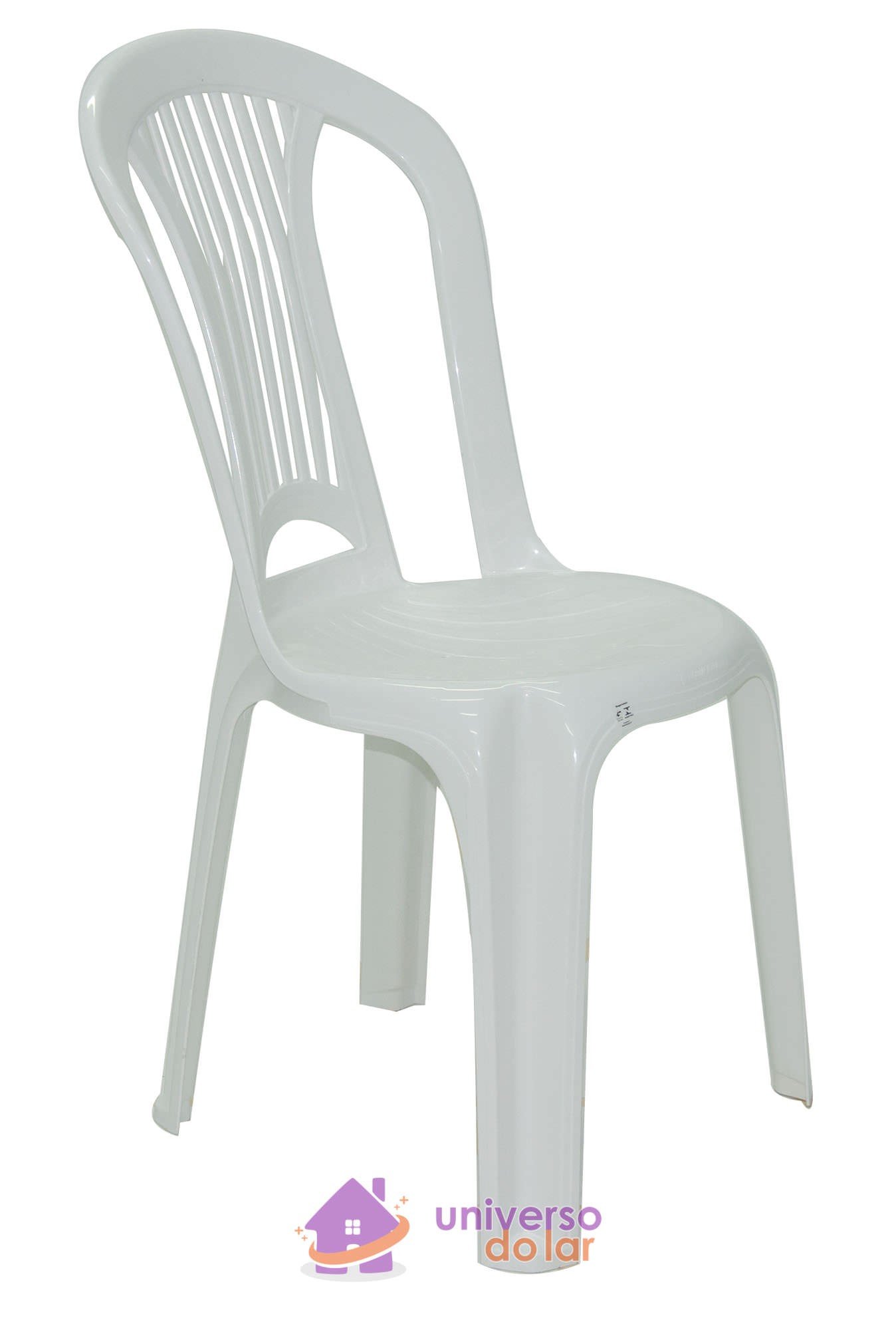 Cadeira Atlântida Basic Economy sem Braços em Polipropileno Branco