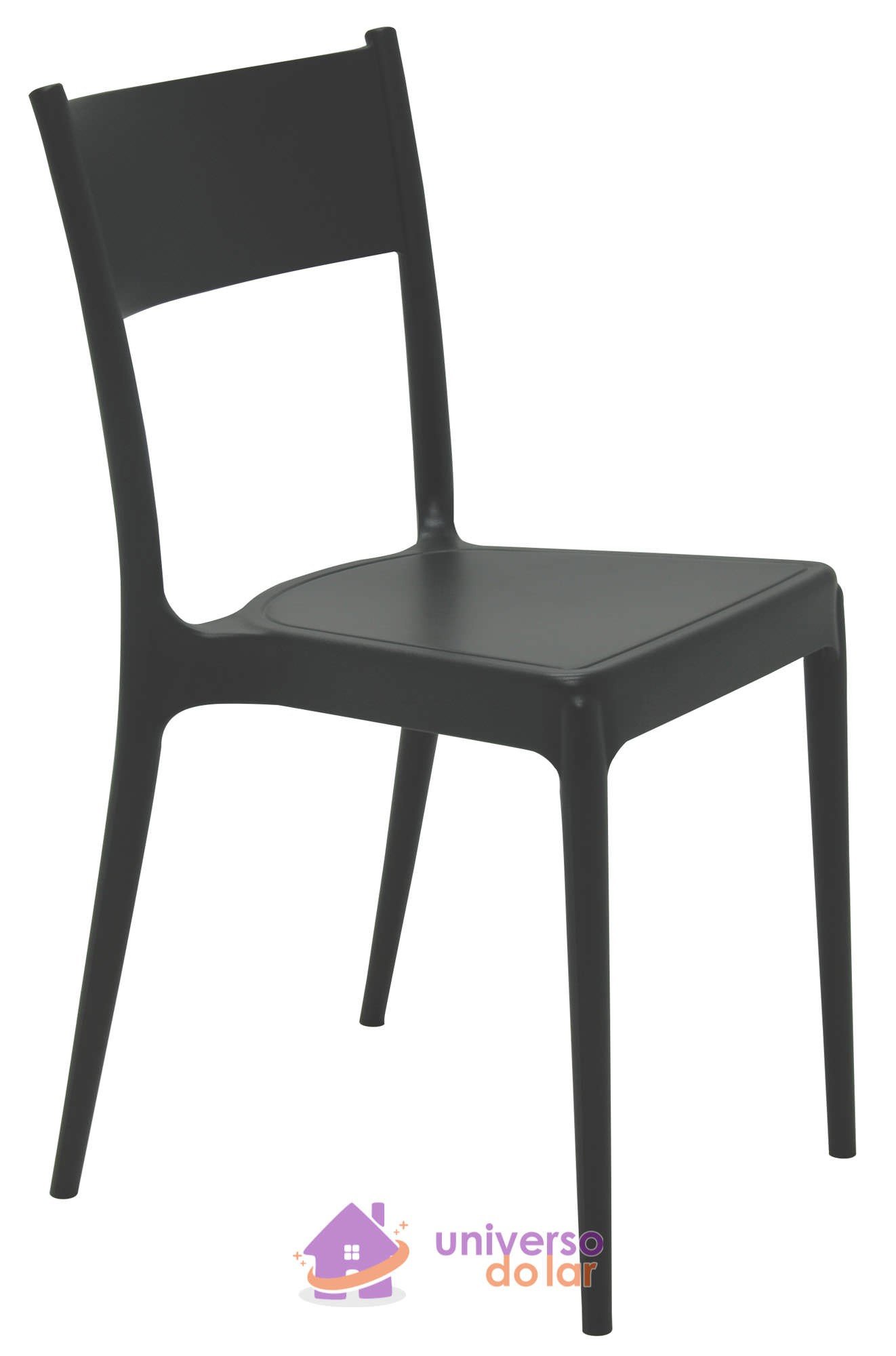 Cadeira Diana Preto ECO em Polipropileno Reciclado