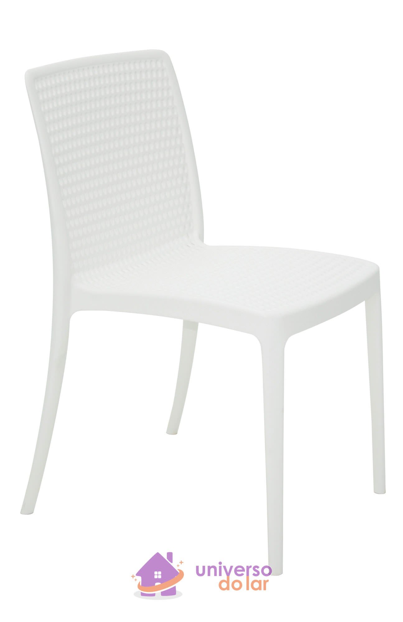 Cadeira Isabelle em Polipropileno e Fibra de Vidro Branco