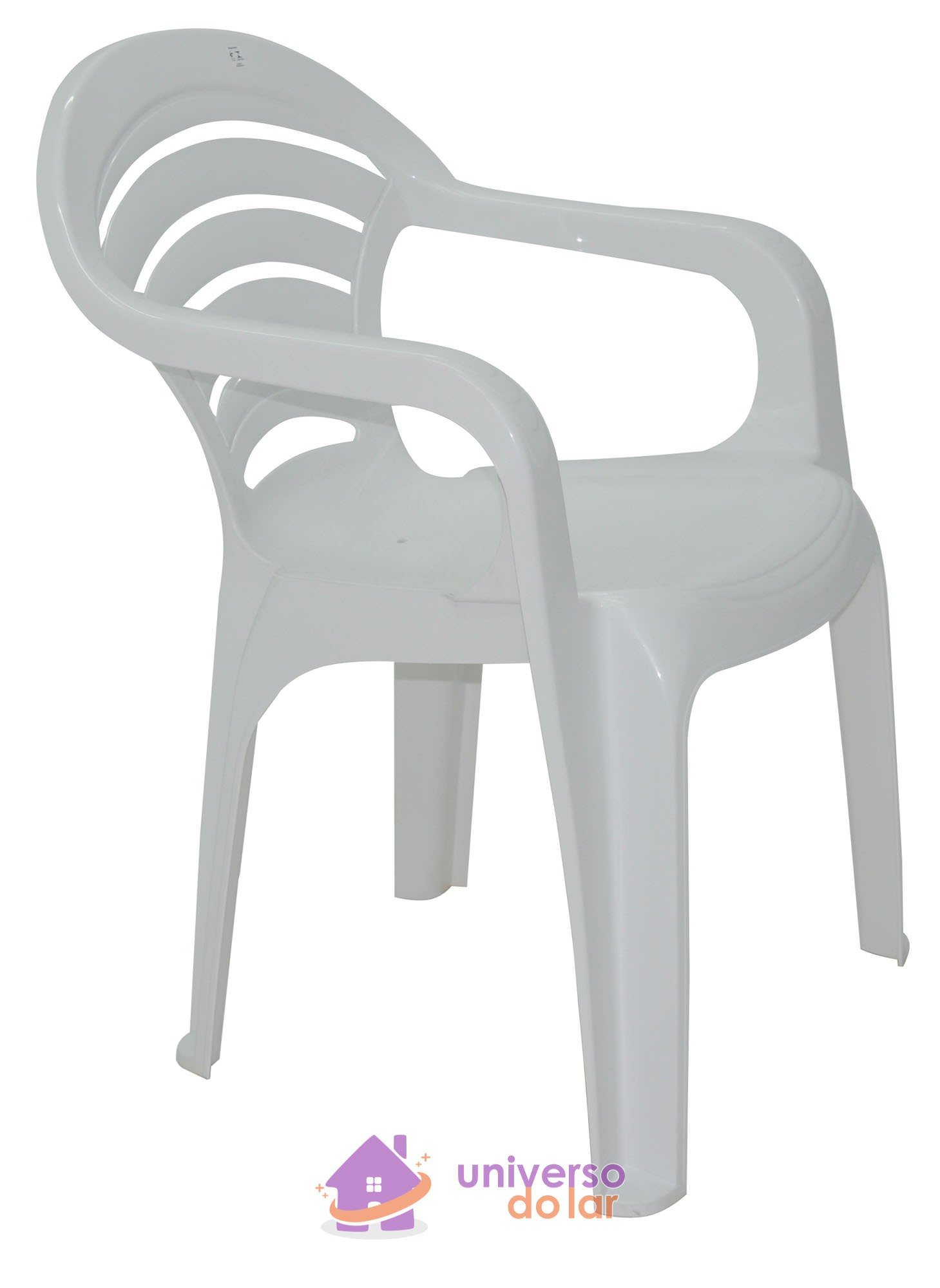 Cadeira Angra Basic com Braços em Polipropileno Branco