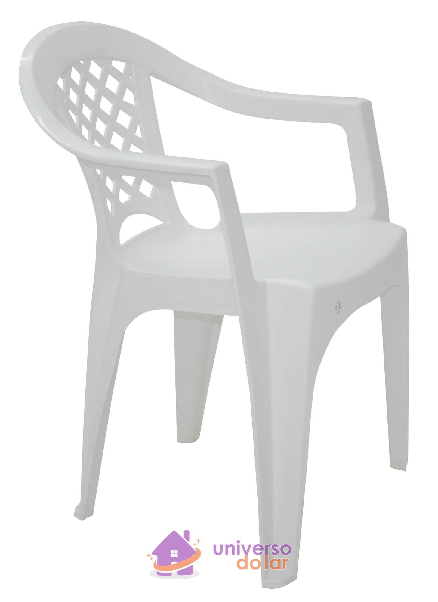 Cadeira Iguape Basic com Braços em Polipropileno Branco