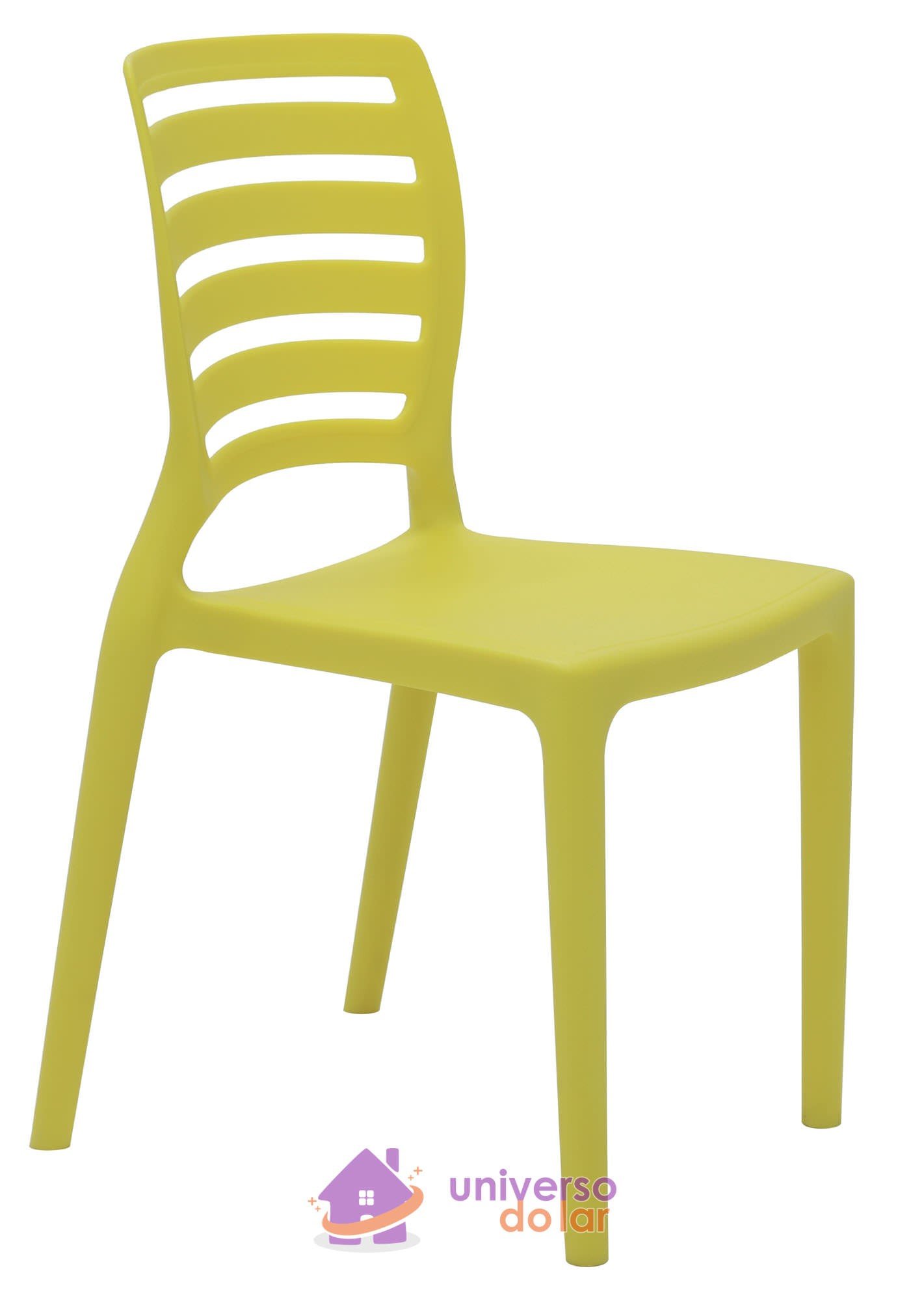 Cadeira Sofia Infantil em Polipropileno e Fibra de Vidro Amarelo