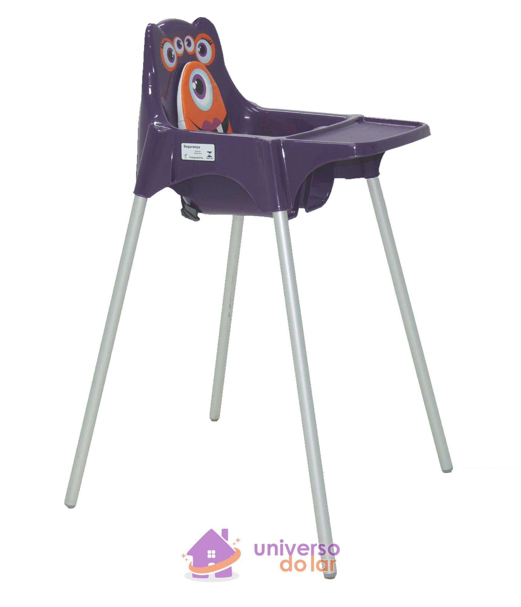 Cadeira Infantil para Refeição Monster Alta Lilás