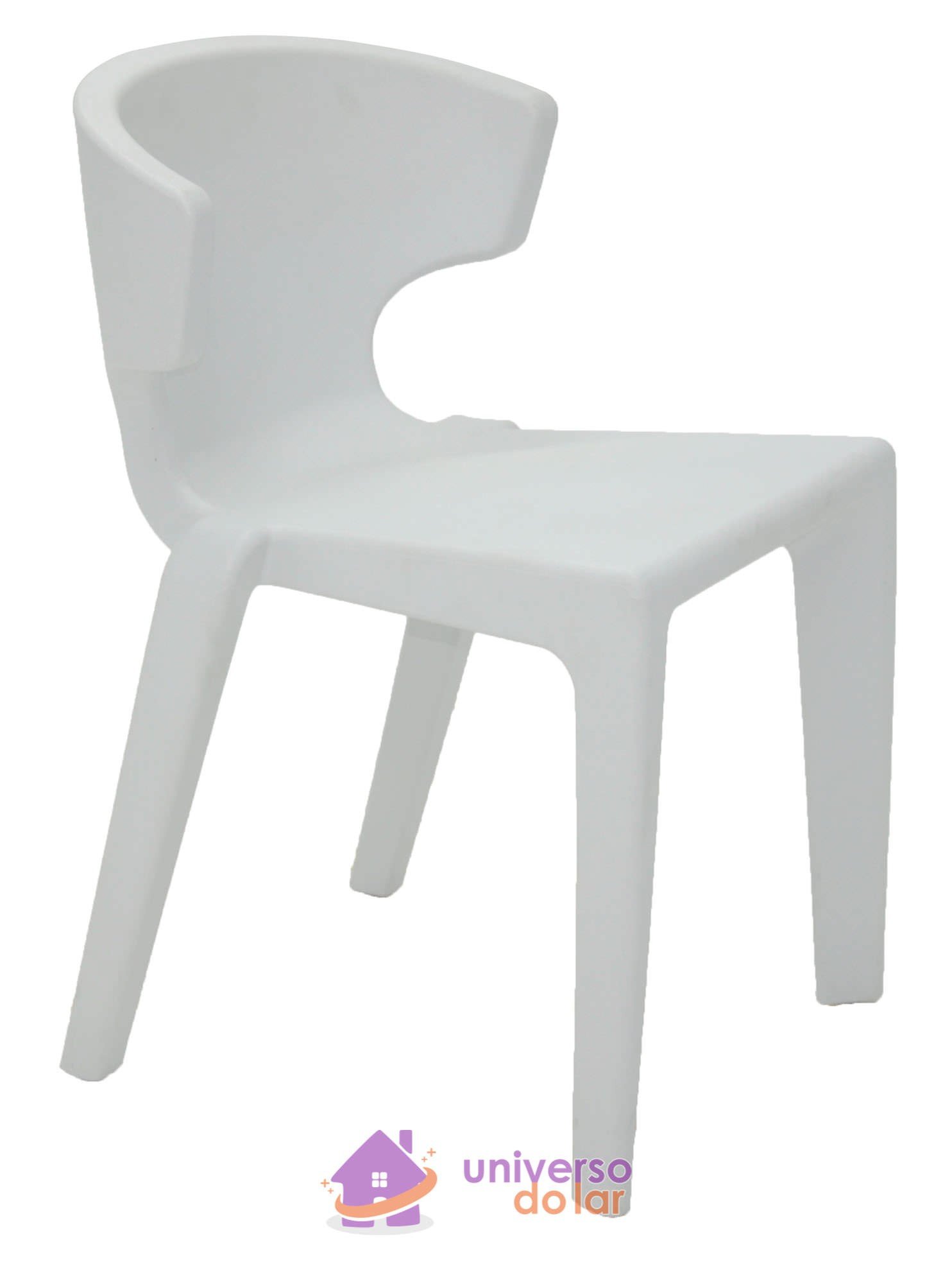 Cadeira Marilyn Branca em Polietileno sem Braços
